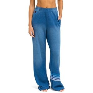 Aviator Nation Blue Wide Leg Pants